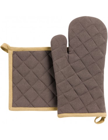Lot gant de cuisine/manique recyclé Grace Café 15 x 32 1972077000Winkler