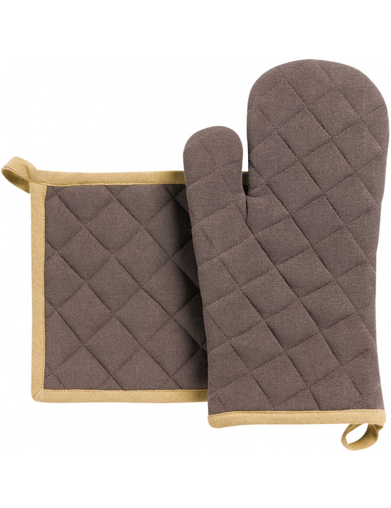 Lot gant de cuisine/manique recyclé Grace Café 15 x 32 1972077000Winkler