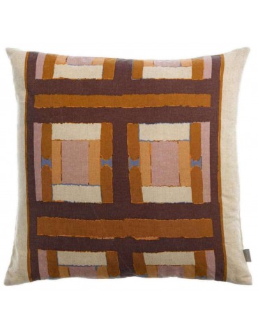 Coussin imprimé Taho Cuivre 45 x 45 2011081000Vivaraise