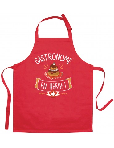 Tablier de cuisine enfant Gastronome recyclé Rouge 52 x 63 4904130000Winkler