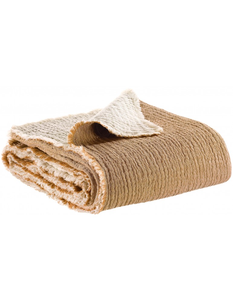 Plaid Emilio Cuivre 130 x 200 1234080000Vivaraise