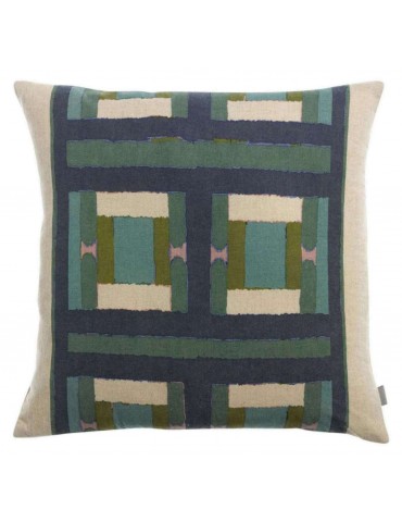 Coussin imprimé Taho Vert de gris 45 x 45 2011025000Vivaraise