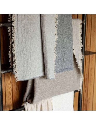 Plaid recyclé Bruna Perle 130 x 180 1285072000Vivaraise