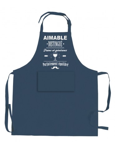 Tablier de cuisine Aimable et distingué recyclé Indigo 72 x 90 7014190000Winkler