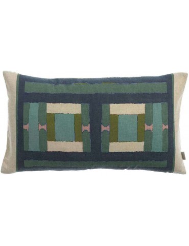 Coussin imprimé Taho Vert de gris 30 x 50 2012025000Vivaraise