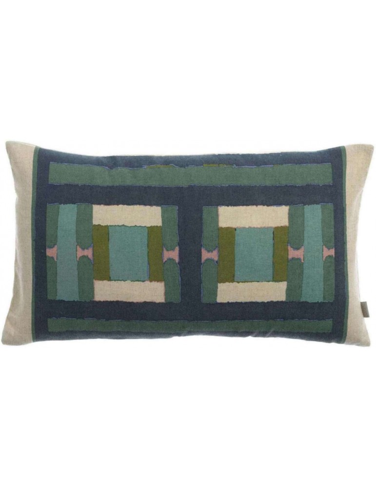 Coussin imprimé Taho Vert de gris 30 x 50 2012025000Vivaraise