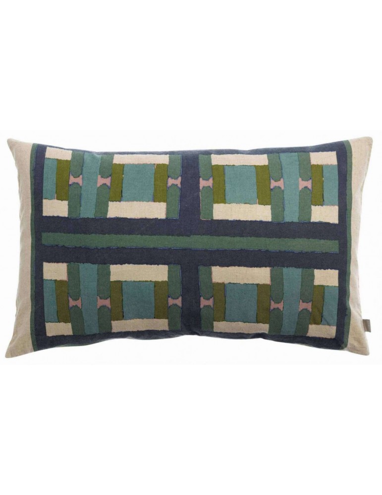 Coussin imprimé Taho Vert de gris 40 x 65 2013025000Vivaraise