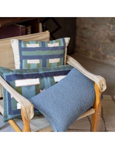 Coussin imprimé Taho Vert de gris 40 x 65 2013025000Vivaraise