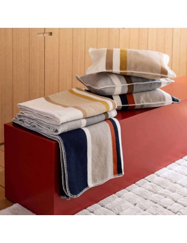 Jeté jacquard recyclé Gioia Marine 240 x 260 1795065000Vivaraise