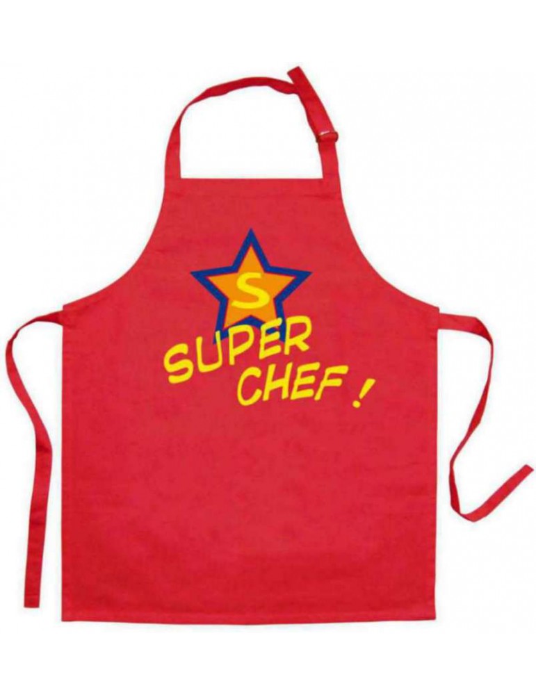 Tablier de cuisine enfant Super Chef recyclé Rouge 52 x 63 6226135000Winkler Tablier de cuisine enfant Super Chef recyclé Rouge 52 x 63 6226135000Winkler