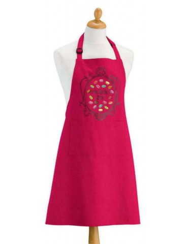 Tablier de cuisine Macarons Addict recyclé Rose 72 x 90 2166190000Winkler