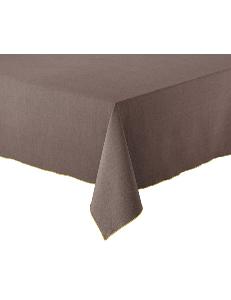 Nappe recyclée Grace Café 140 x 140 1782077000Winkler