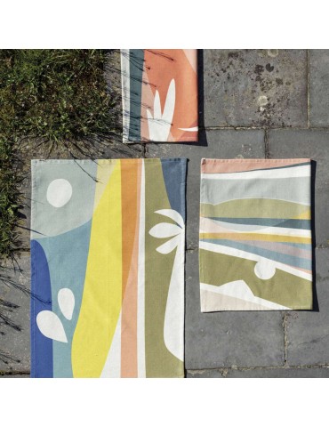 Torchon recyclé Lineo Multico 50 x 70 1246001000Winkler Torchon recyclé Lineo Multico 50 x 70 1246001000Winkler