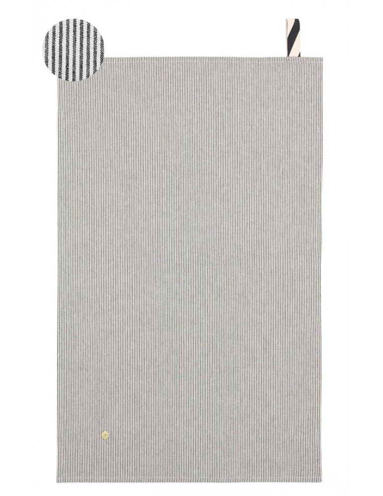 Torchon Finette Caviar 80 x 50 3000065000La Cerise sur le Gâteau