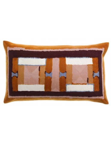 Coussin brodé Taho Cuivre 30 x 50 1263081000Vivaraise