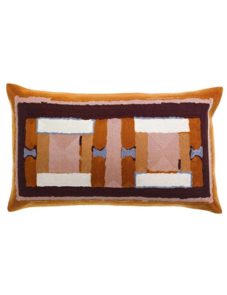 Coussin brodé Taho Cuivre 30 x 50 1263081000Vivaraise