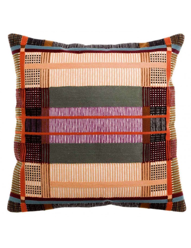Coussin brodé Kaël Multico 45 x 45 1264000000Vivaraise
