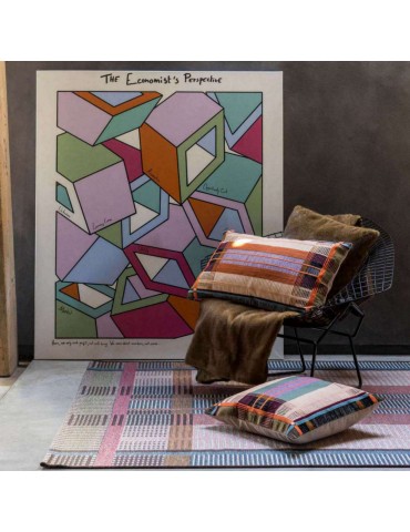 Coussin brodé Kaël Multico 45 x 45 1264000000Vivaraise