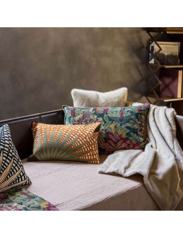 Coussin brodé Ewan Fougère 30 x 50 1298024000Vivaraise