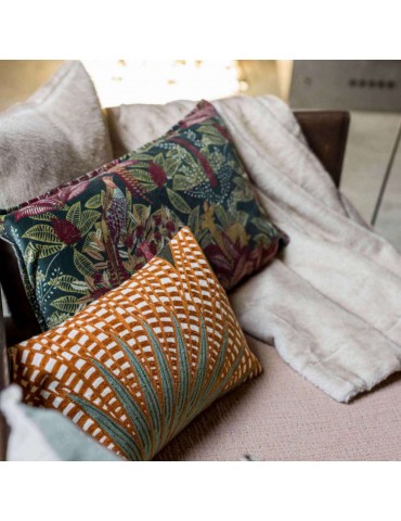 Coussin brodé Ewan Fougère 40 x 65 1297024000Vivaraise