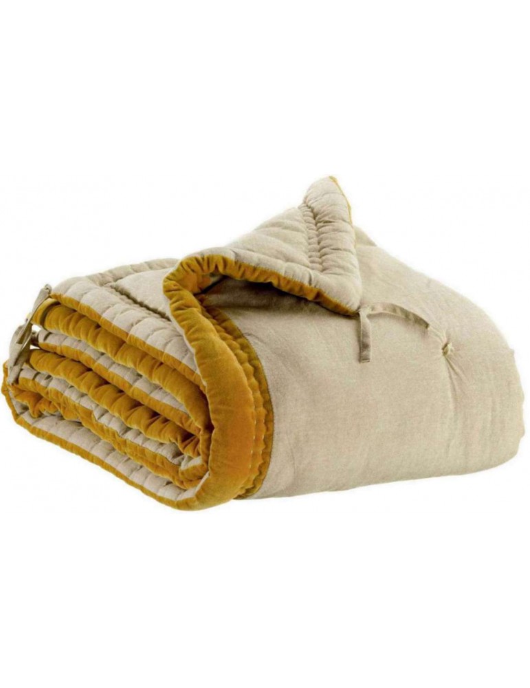 Edredon Elise Chambray Maïs 80 x 180 2722040000Vivaraise