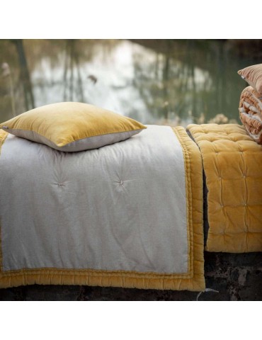 Edredon Elise Chambray Maïs 80 x 180 2722040000Vivaraise