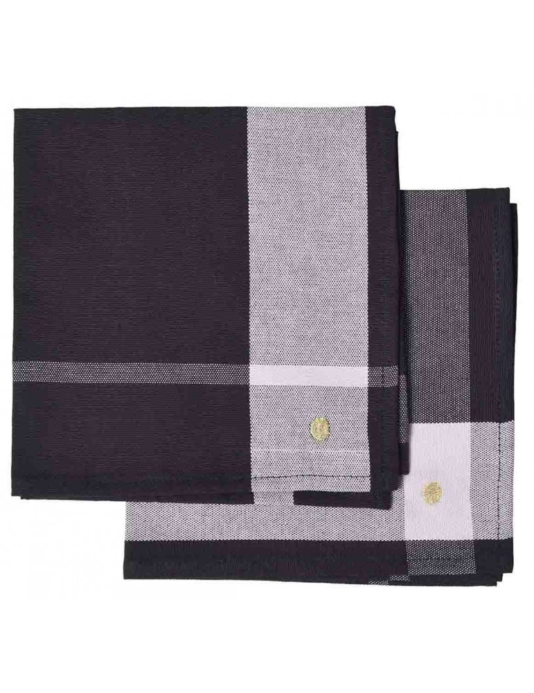 Lot de 2 serviettes de table La nonna Caviar 45 x 45 4785078002La Cerise sur le Gâteau