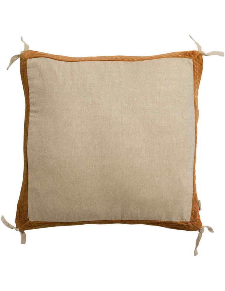 Coussin Elise Chambray Rouille 45 x 45 2638046000Vivaraise