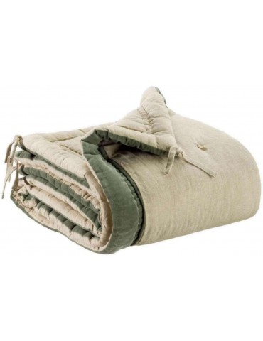 Edredon Elise Chambray Verveine 80 x 180 2722023000Vivaraise