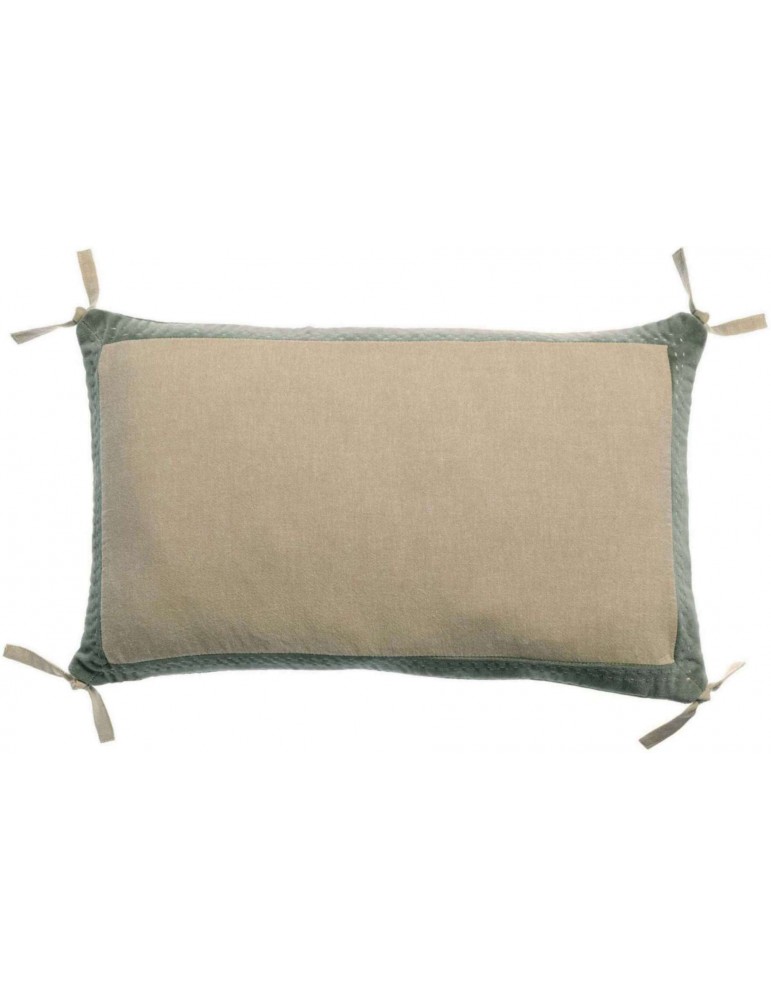 Coussin Elise Chambray Verveine 30 x 50 2639023000Vivaraise