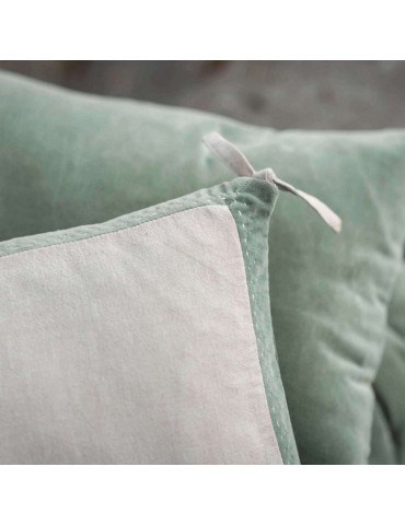 Coussin Elise Chambray Verveine 30 x 50 2639023000Vivaraise