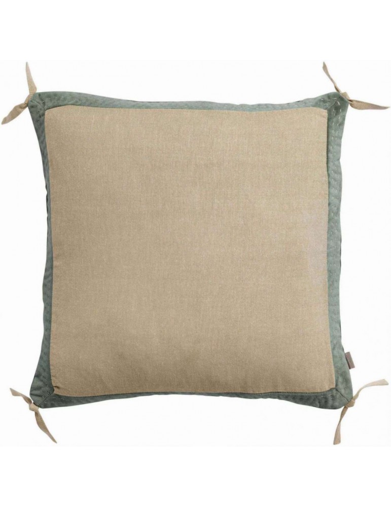 Coussin Elise Chambray Verveine 45 x 45 2638023000Vivaraise