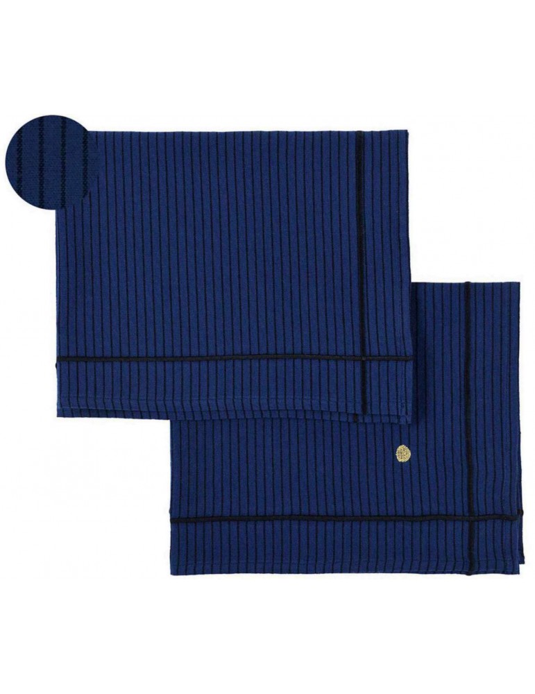 Lot de 2 sets de table Léonie Indigo 40 x 50 3000369002La Cerise sur le Gâteau