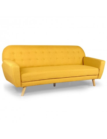 Canapé convertible scandinave Helios tissu Jaune jh883yellow17