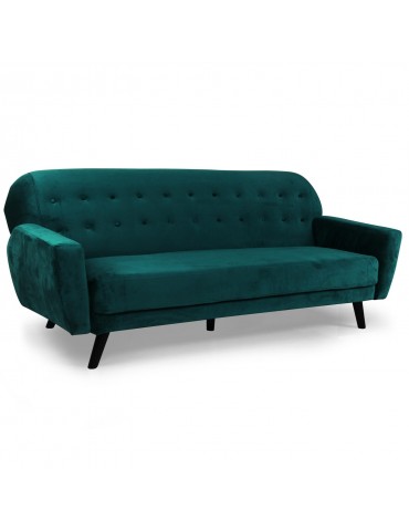 Canapé convertible scandinave Helios velours Vert jh883vgreen