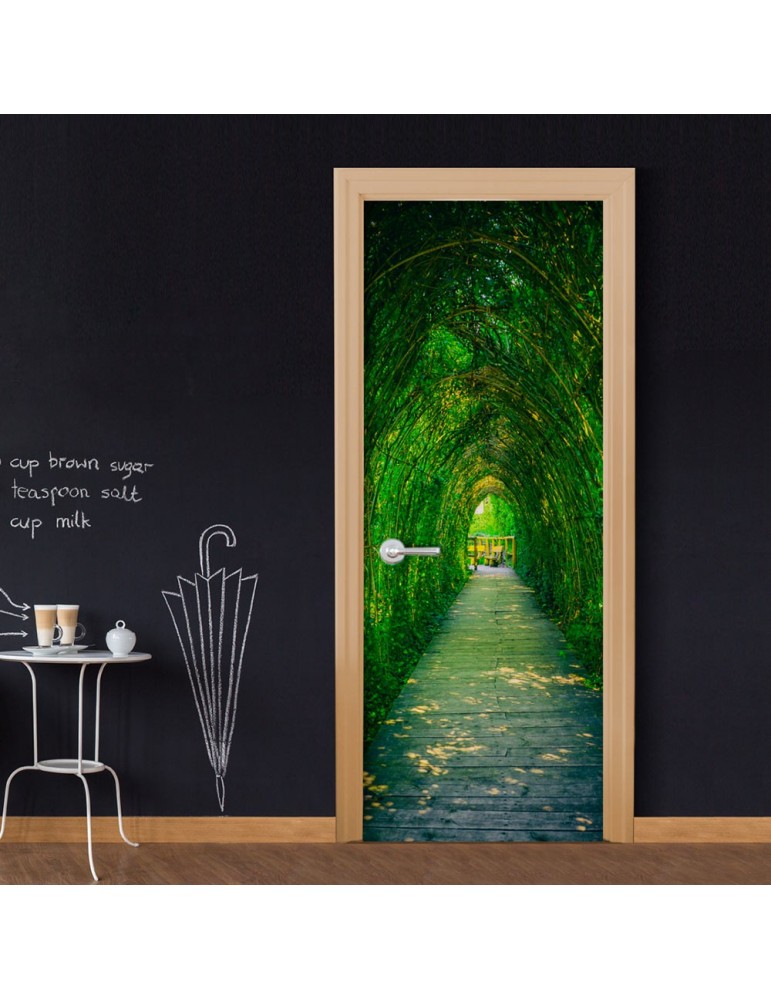 Papier-peint pour porte - Green Corridor A1-TNTTUR0219
