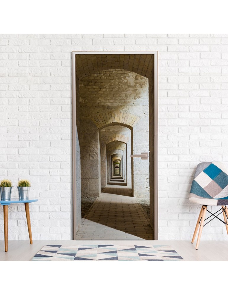 Papier-peint pour porte - Mysterious Corridor A1-TNTTUR0243 Papier-peint pour porte - Mysterious Corridor A1-TNTTUR0243