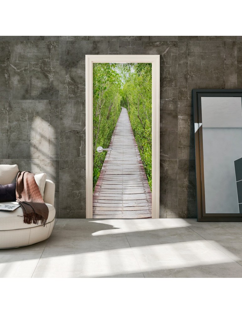 Papier-peint pour porte - The Path of Nature A1-TNTTUR0247 Papier-peint pour porte - The Path of Nature A1-TNTTUR0247