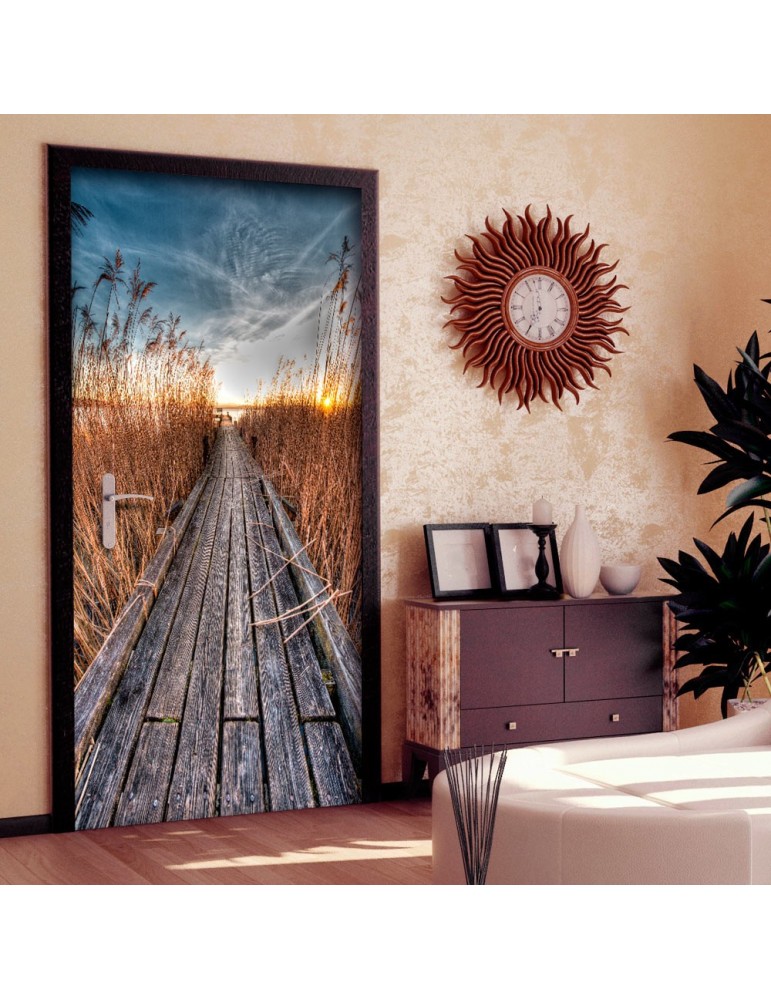 Papier-peint pour porte - Photo wallpaper - Pier on the lake I A1-TNTTUR0291 Papier-peint pour porte - Photo wallpaper - Pier on the lake I A1-TNTTUR0291