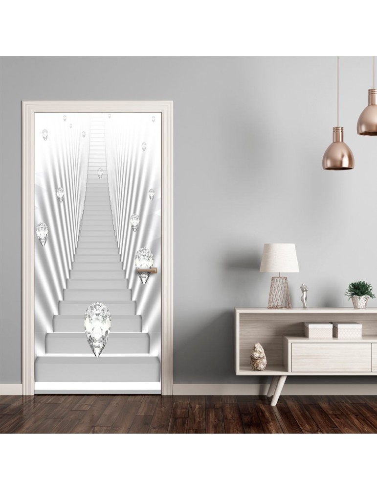 Papier-peint pour porte - Photo wallpaper - White stairs and jewels I A1-TNTTUR_70_0348