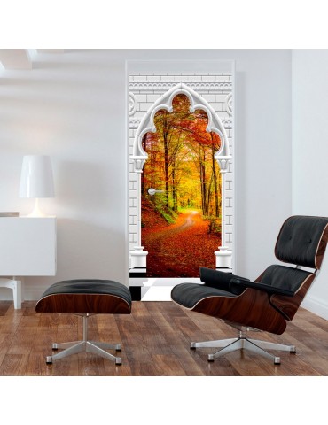 Papier-peint pour porte - Photo wallpaper - Gothic Arch and forest in atumn I A1-TNTTUR_70_0355