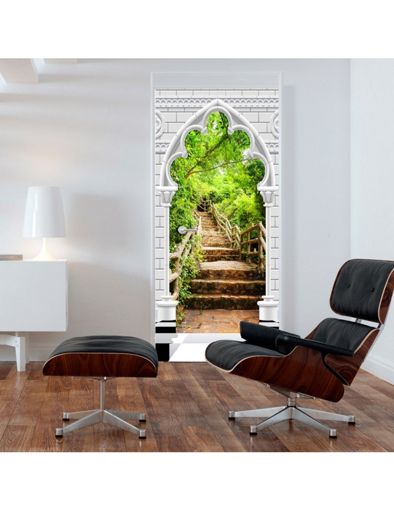 Papier-peint pour porte - Photo wallpaper - Gothic arch and stone staircase I A1-TNTTUR_70_0359 Papier-peint pour porte - Photo wallpaper - Gothic arch and stone staircase I A1-TNTTUR_70_0359