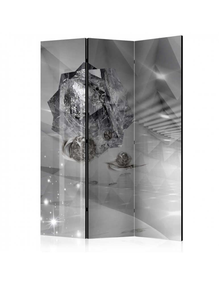 Paravent 3 volets - Abstract Greyness [Room Dividers] A1-PARAVENT210