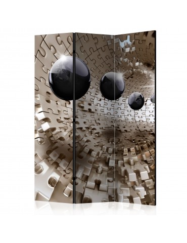 Paravent 3 volets - Golden Jigsaw [Room Dividers] A1-PARAVENT47