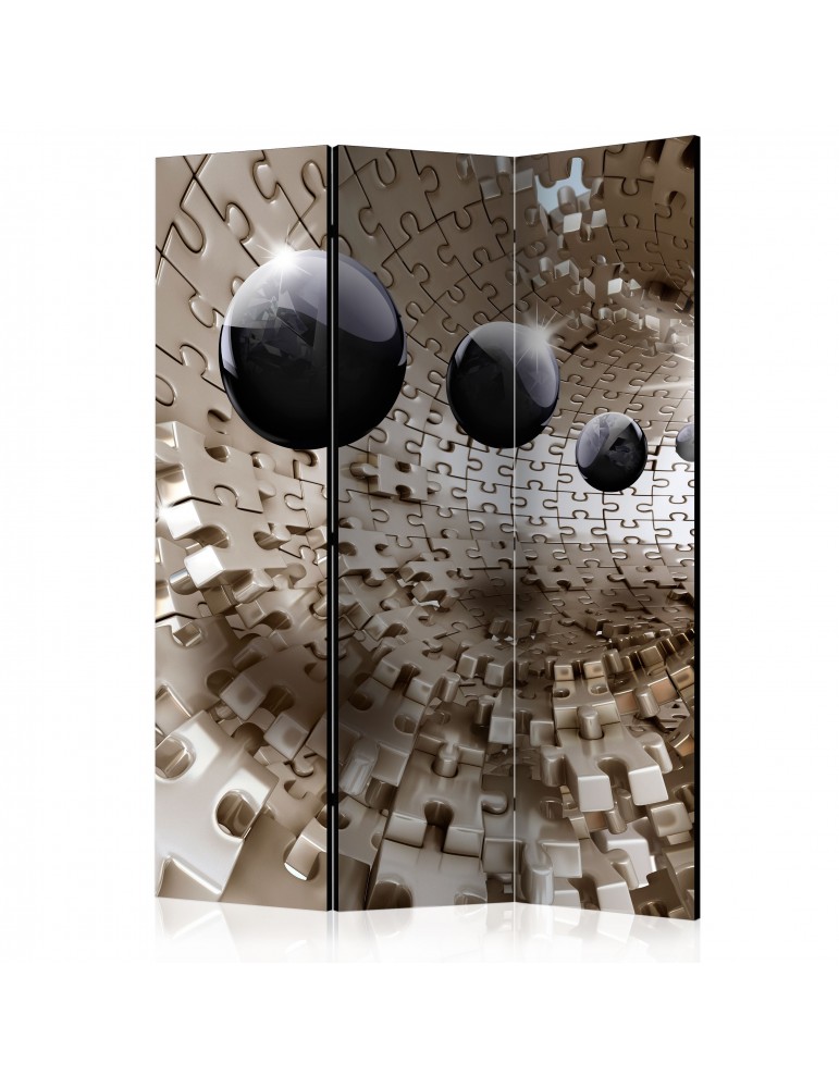 Paravent 3 volets - Golden Jigsaw [Room Dividers] A1-PARAVENT47