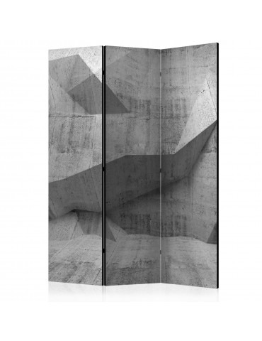 Paravent 3 volets - Concrete Geometry [Room Dividers] A1-PARAVENT778