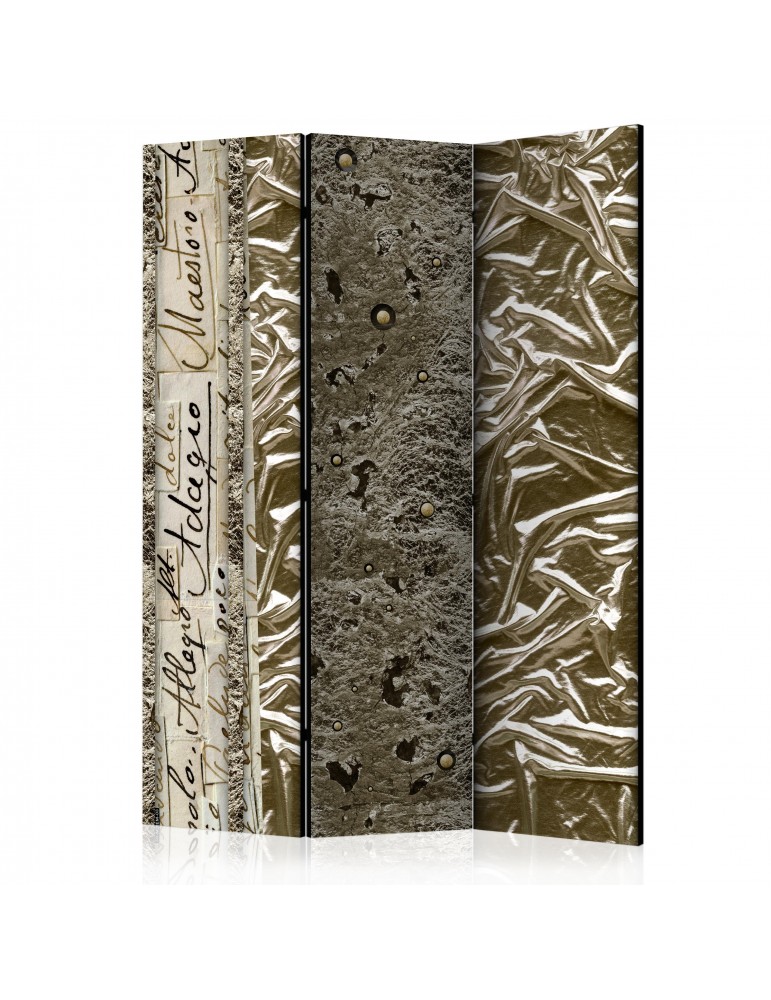Paravent 3 volets - Folie dorée [Room Dividers] A1-PARAVENT722