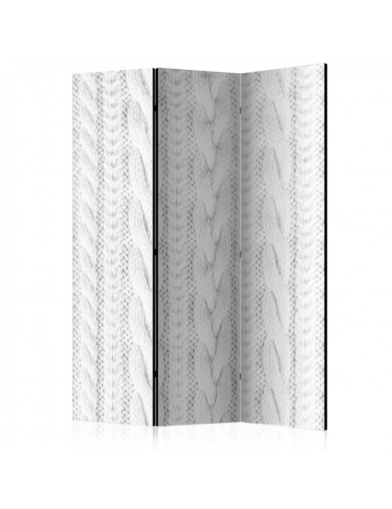 Paravent 3 volets - White Knit [Room Dividers] A1-PARAVENT730