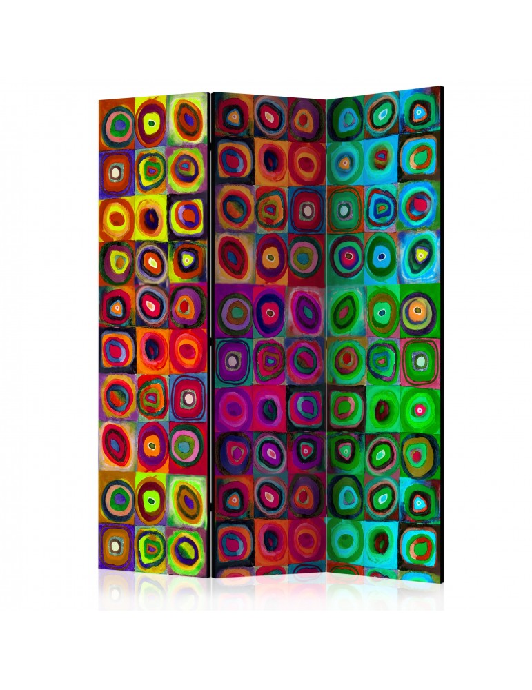 Paravent 3 volets - Colorful Abstract Art [Room Dividers] A1-PARAVENT736