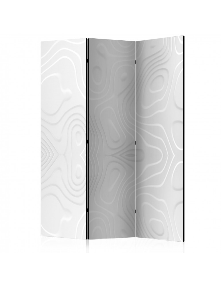 Paravent 3 volets - Room divider - White waves I A1-PARAVENT919